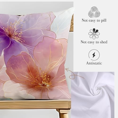 SuiHeill Floral Pattern Pillow Cover 45x45cm TAT Woven