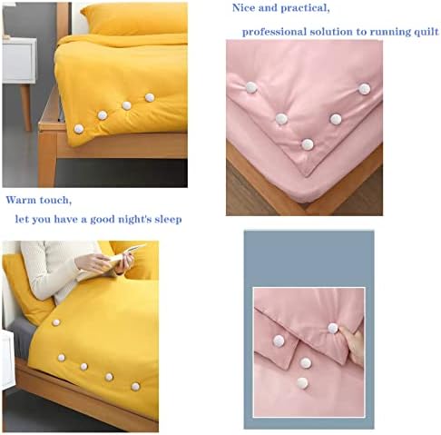 30 Pcs Duvet Pins with Mushroom Buttons and ABS Base