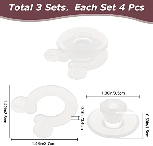 GORGECRAFT 12Pcs Duvet Clips for Bedding