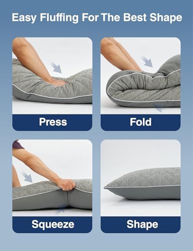 ZonLi Cooling Body Pillow for Adults Grey 20x54 Inches