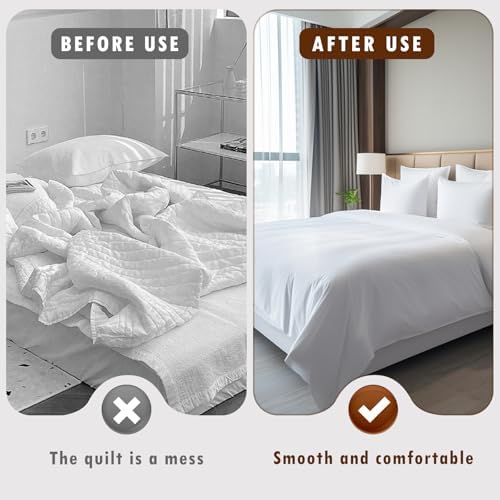 Dayinkes 24-Pack Duvet Clips for Comforter Quilts