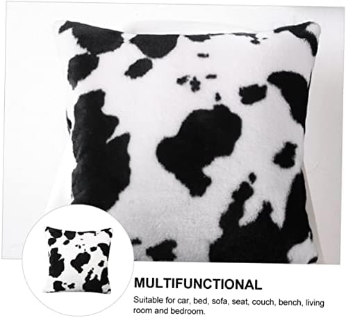 Hoement Plush Throw Pillow Covers Zipper Decorative Insert Cover