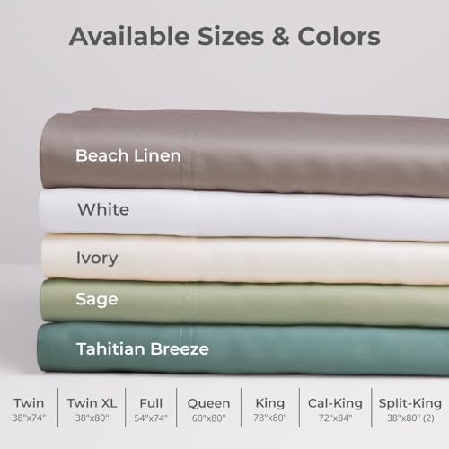 Cariloha Classic 4-Piece Twill Sheet Set Ivory Full 1