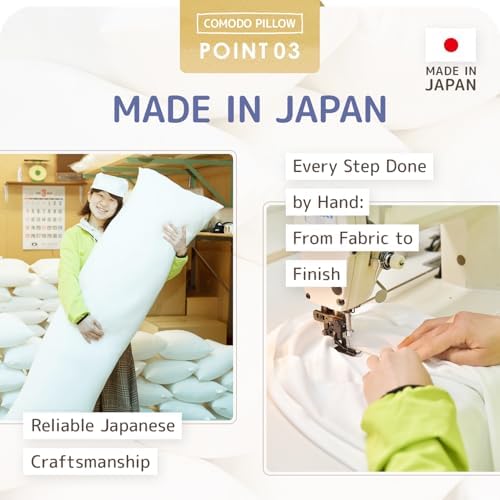 Comodo Body Pillow Made in Japan - 63 x 20 inch