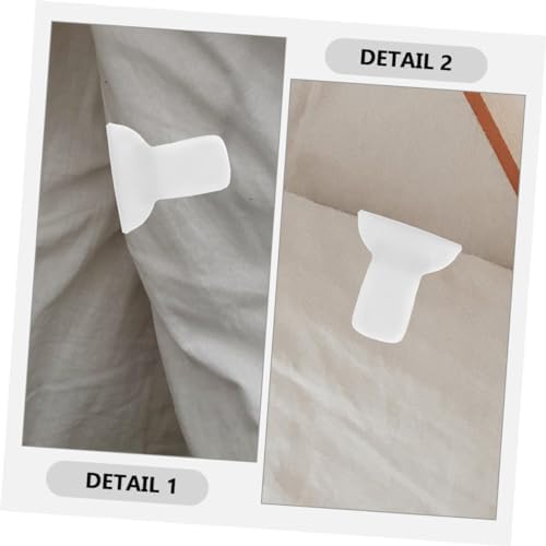 OUNONA 8Pcs Bed Sheet Fasteners Padded Comforter Clips