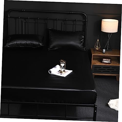 MAGICLULU Silk Satin Mattress Protector Bed Pad Cover 1