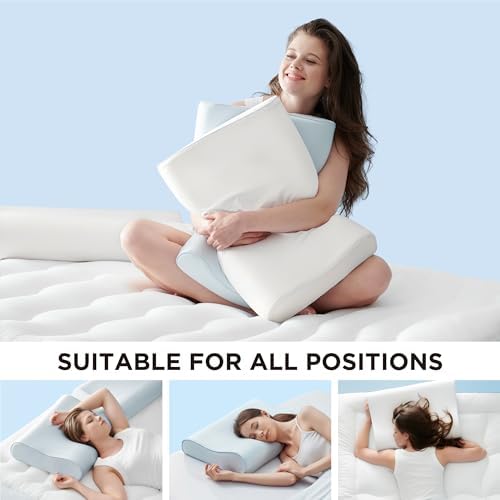 Bedsure Memory Foam Neck Support Pillow for Cervical Relief