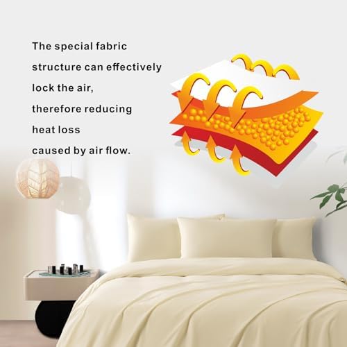 HAPPYMOON 2 Pack Cream Zippered Pillow Cases