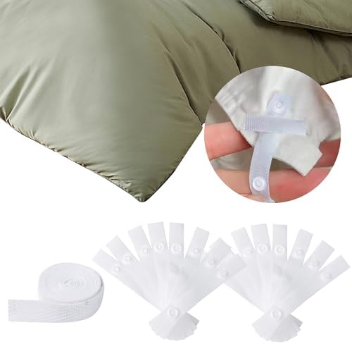 Varpotle 16 Pack Duvet Clips - White Reusable Convenient