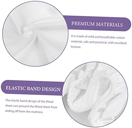 CRILSTYLEO Queen Mattress Protector Cotton Fitted Sheet Elastic Design