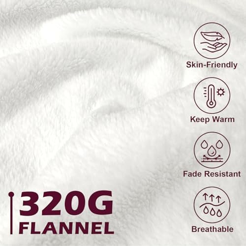 Rakoviol Happy Retired Throw Blanket 50x60 Red