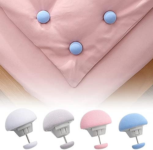 Tvoip 16 Pcs Duvet Clips Set with Buttons