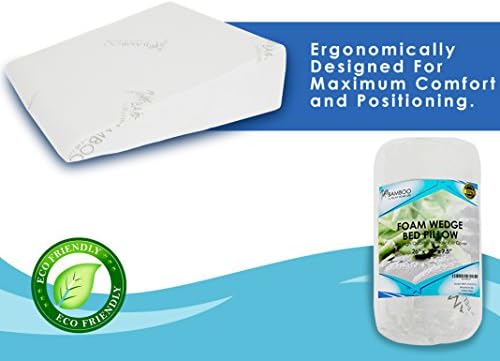 75 Inch Bed Wedge Pillow for Acid Reflux and Snoring