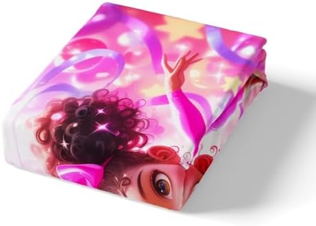 Castle Fairy Black Cute Girl Sheet Set Twin Size