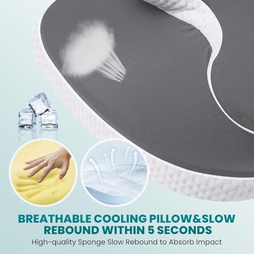JINXIA Cervical Neck Pillow - Ergonomic Support for Neck and Shoulder