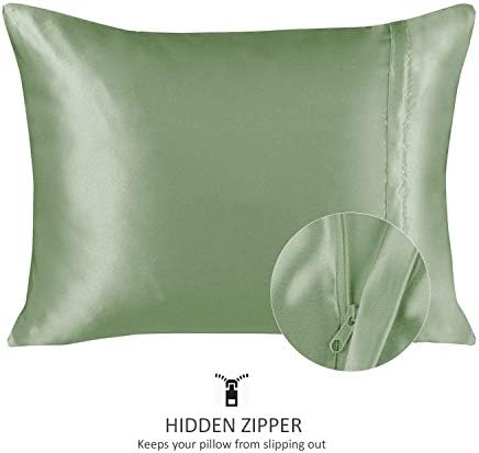 BLISSFORD Satin Pillowcase Set of 2 with Zipper 1