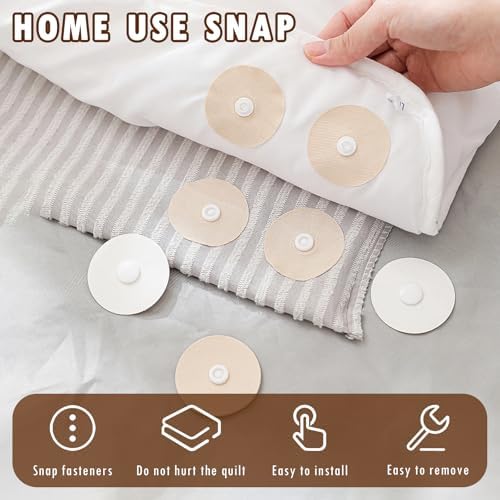 Dayinkes 24-Pack Duvet Clips for Comforter Quilts