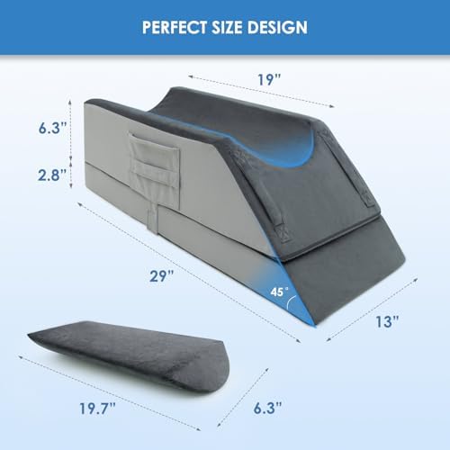 Kehangte 4-Height Adjustable Leg Elevation Pillow