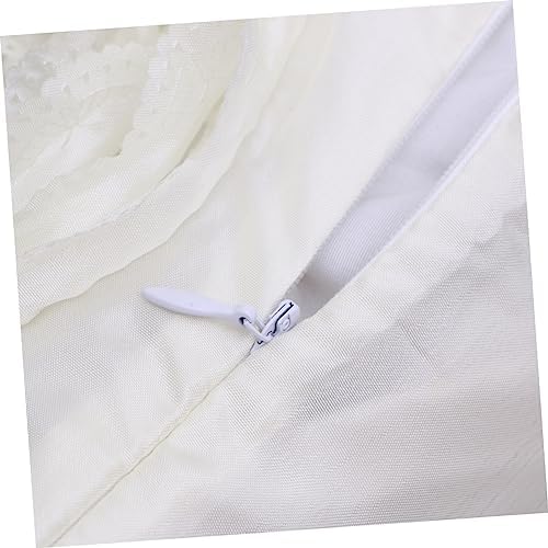 Soft Rose Embroidered Throw Pillow Cover Case