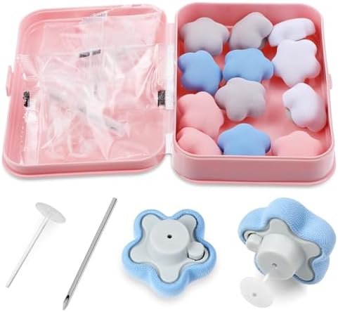 12pcs Duvet Clips with Soft Needles and Storage Tubes