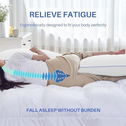 YZ HOME Long Body Pillow - Adjustable Firm Memory Foam Support