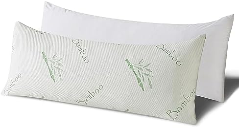 HOXXME Body Pillow 20x54 Inch Memory Foam Support for Adults