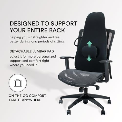 ObusForme Highback Backrest Support - Extra Tall Padded Cushion