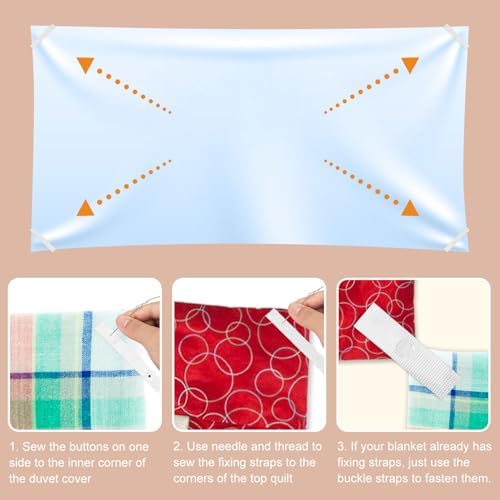 16 Pcs Duvet Clips for Secure Cover Holders