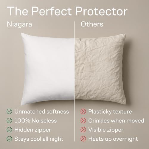 Ultra Soft Zipper Pillow Protectors - 4 Pack King Size