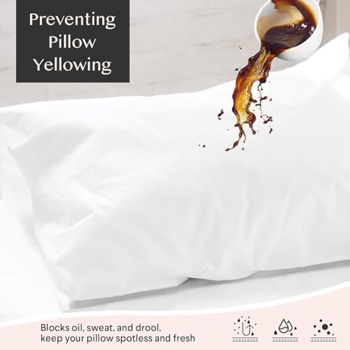 FAUNNA Waterproof Pillow Protector 4 Pack Queen Size