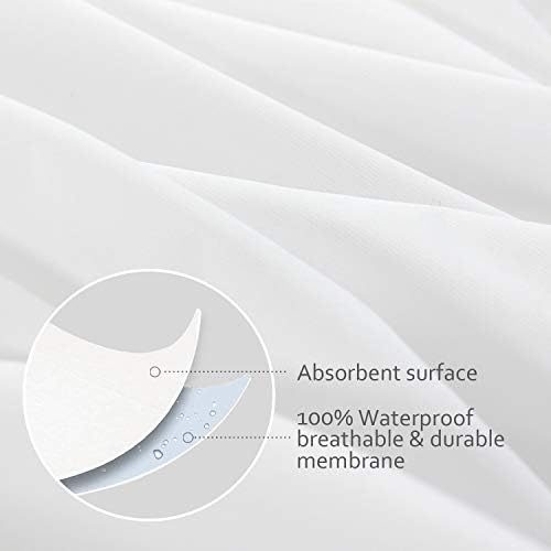 Moonsea Queen Pillow Protectors 4 Pack Waterproof 20x30 Inch