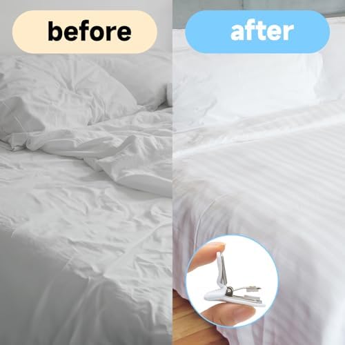 8 Pack Duvet Clips with 3 Elastic Bands for Bedding
