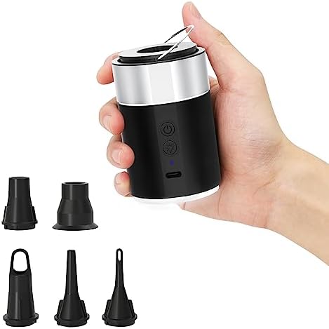 LIBERRWAY Rechargeable Air Pump - Cordless Portable with LED Light