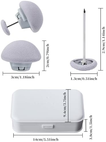 Xuduvay Duvet Clips 16 Sets with Mushroom Buttons and Soft Fabric Material Grey
