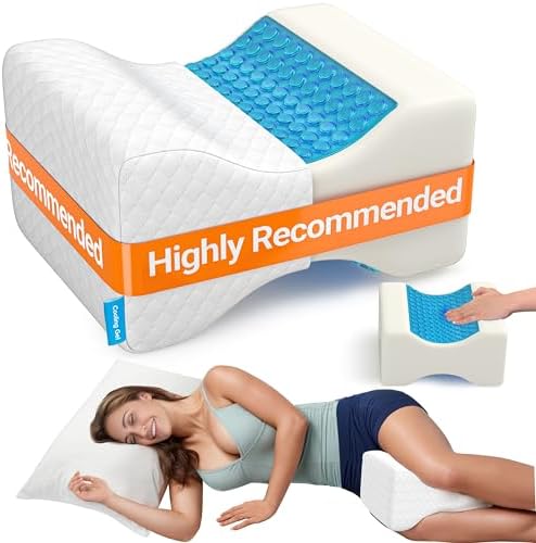 CloudBliss Cooling Knee Pillow for Side Sleepers 1