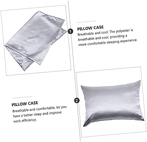 HOLIDYOYO 2PCS Cooling Polyester Pillowcases with Zipper 1