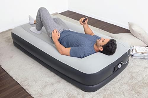 SLEEPLUX Durable Twin Air Mattress with Pump Pillow USB