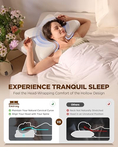 Emircey Cooling Neck Support Pillow for Sleep