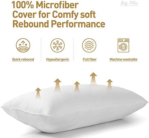 Acanva Fluffy Body Pillow for Adults Pregnancy Kids