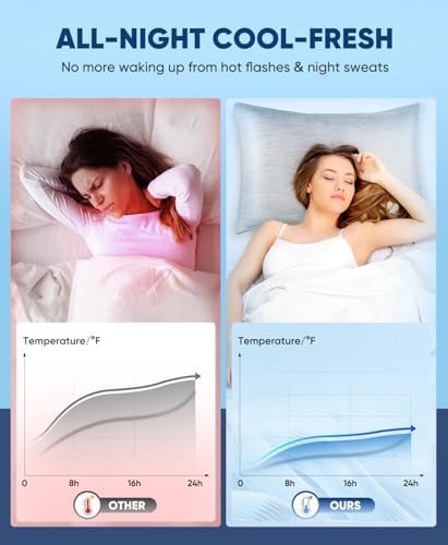 LUXEAR Cooling Pillow Cases 2 Pack