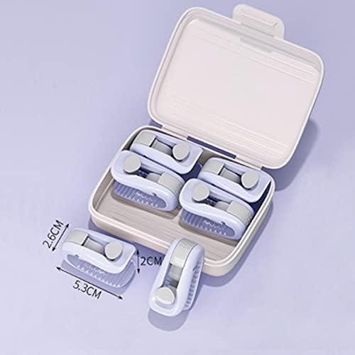 6 Pcs Plastic Quilt Holder Clips for Quilts Curtains Purple