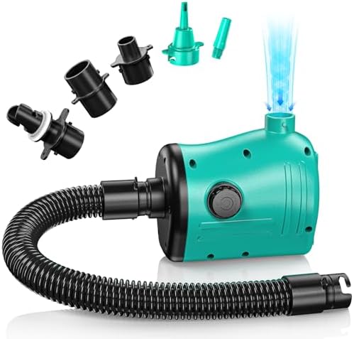 MAACLOUD 400W Air Pump for Inflatables - Fast Fill Deflate