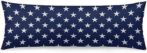 TOKILIAR Blue Body Pillow Cover 20x54 Inch
