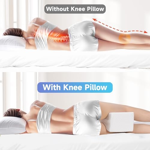 CloudBliss Cooling Knee Pillow for Side Sleepers 1
