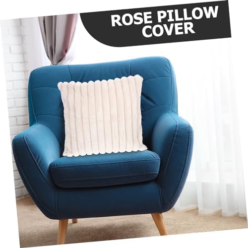 OUNONA Square Throw Pillow Cover Double Sided Cushion Case for Sofa 1