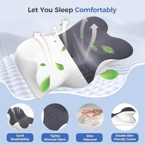 Jpoht Neck Pillow for Pain Relief and Sleep Comfort