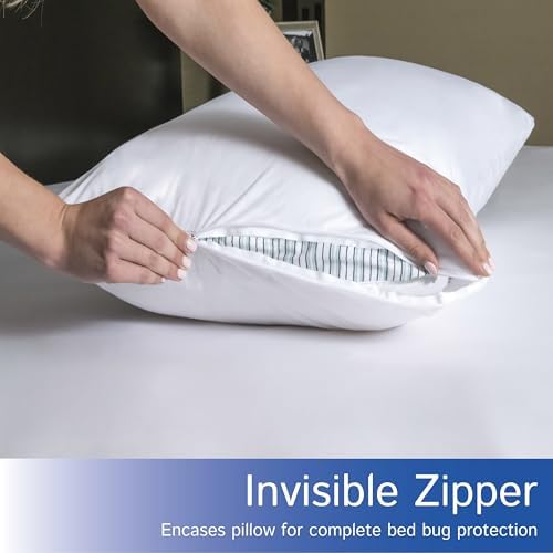 Four Seasons Essentials Standard Pillow Protectors Set of 4 1