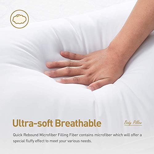 Acanva Fluffy Body Pillow for Adults Pregnancy Kids