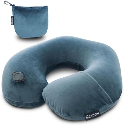 Keemall Inflatable Neck Pillow for Travel and Napping