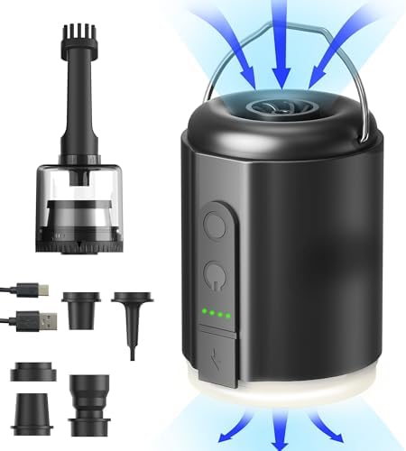 Origem Portable Air Pump with Camping Light and 5 Nozzles
